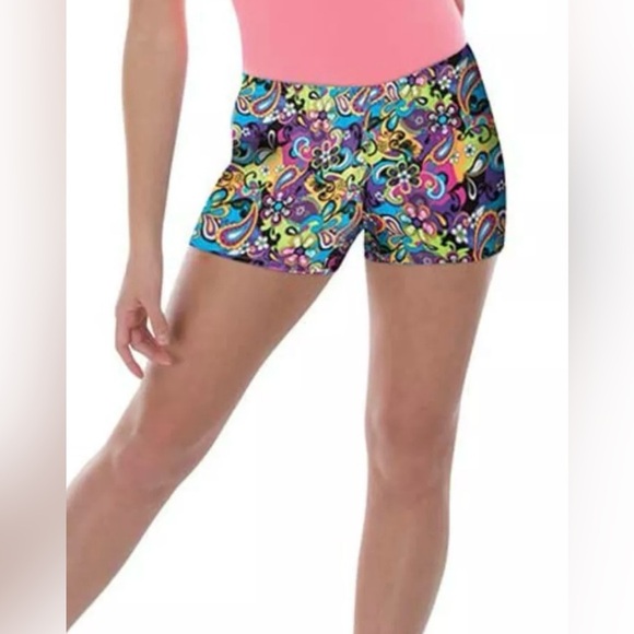 NWOT (2) Body Wrappers Girls Dance Booty Shorts - Picture 3 of 9